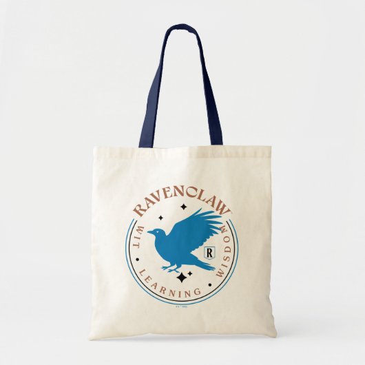 Tote Bag Badge de la Fierté de la maison d'aigle bleu RAVEN (Devant)