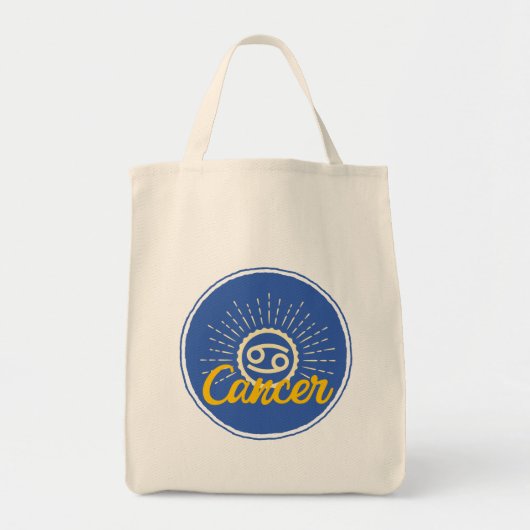 Tote Bag Badge de signe du cancer (Devant)