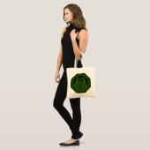 Tote Bag Badge Lyre Verte (Devant (modèle))
