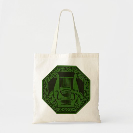 Tote Bag Badge Lyre Verte (Devant)