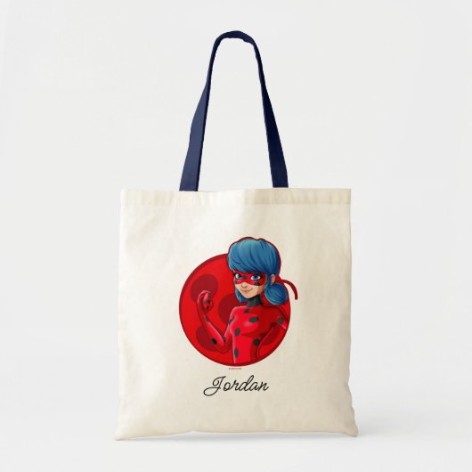 Tote Bag Badge rouge Ladybug (Devant)