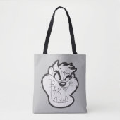 Tote Bag Badge TAZ™ Evil Grin (Devant)