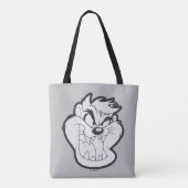 Tote Bag Badge TAZ™ Evil Grin (Dos)