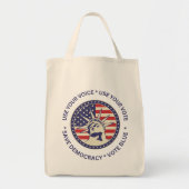 Tote Bag Badge Utiliser Votre Vote Liberté (Devant)