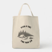 Tote Bag Badge Zen Camper (Dos)