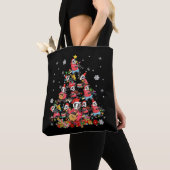 Tote Bag Badger Christmas Tree mignon Noël Light Père Noël  (De près)