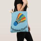 Tote Bag Badminton Design (De près)