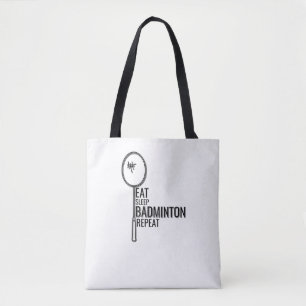 Tote Bag Badminton - Mangez le sommeil Badminton Répéter