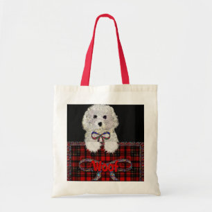 Tote Bag Bag* de Fourre-tout de chiot de "Woof"