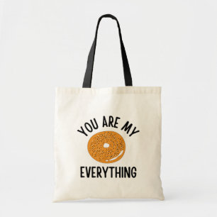 Tote Bag Bagel Tu Es Tout Pour Moi Drôle