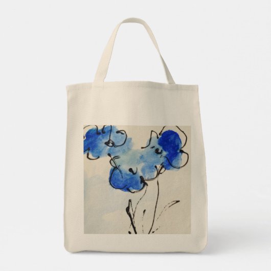 Tote Bag Bags bleus (Dos)