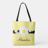 Tote Bag Baguette noire jaune marron (Dos)