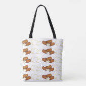 Tote Bag Baguettes de fromage Mozzarella Alimentation en bo (Dos)