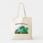 Tote Bag Baguettes mignonnes grillant des marshmallows dess (Dos)