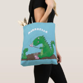 Tote Bag Baguettes mignonnes grillant des marshmallows dess (De près)