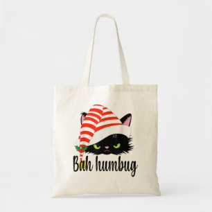 Tote Bag Bah Humbug Joyeux Noël, Amusant Amoureux des chats