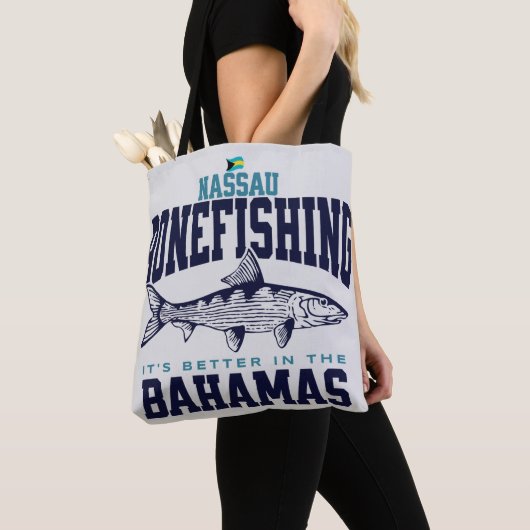 Tote Bag Bahamas Souvenir Cadeau : Nassau Bahamas Bonefishi (De près)