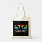 Tote Bag Bahamas Souvenir Retro Sunset Trip Vacances été (Dos)
