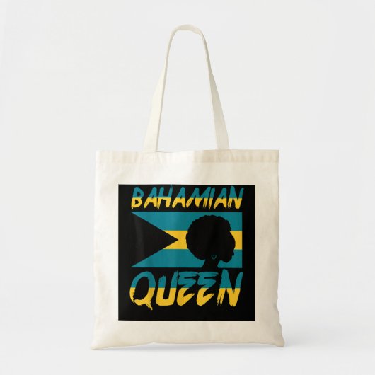 Tote Bag Bahamian Queen Bahamas Flag Pride Accueil Pays Son (Devant)