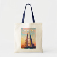 Bahreïn Illustration Voyage Art Vintage