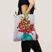 Tote Bag Baies d'eau Red Christmas Berries (De près)