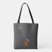 Tote Bag Baies et champignons de la forêt d'aquarelle guerr (Dos)