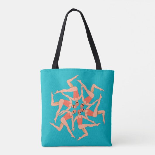 Tote Bag Baigneurs - Baignade synchronisée (Dos)