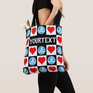 Tote Bag Baigneurs & Coeurs Baignade sur mesure Équipe Baig