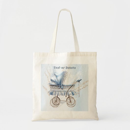 Tote Bag Baignoire Bleue Bleu Flore Belle (Devant)