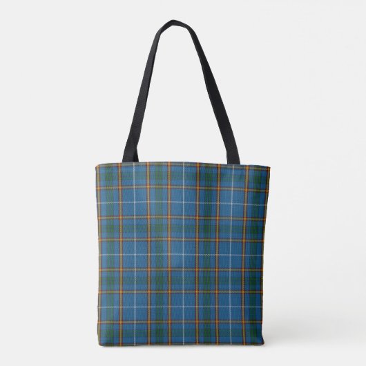 Tote Bag Bain Clan Scottish Tartan Plaid Motif (Dos)