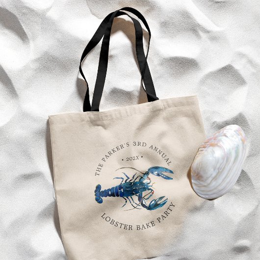 Tote Bag Bain de homard bleu océan Cuisson/ébullition