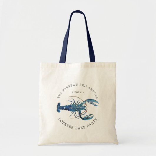 Tote Bag Bain de homard bleu océan Cuisson/ébullition (Devant)