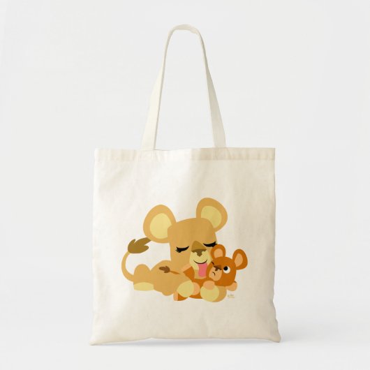 Tote Bag Bain de Lion mignon bébé (Devant)