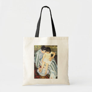 Tote Bag Bain d'enfant par Mary Cassatt Impressionnisme Vin
