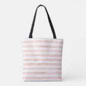 Tote Bag Baiser d'aquarelle Blush Pink Gold XOXO (Dos)