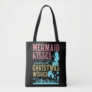 Tote Bag Baisers de sirène et voeux de Noël