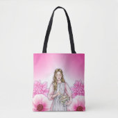 Tote Bag Bake the World Bloom - Super Cute Floral Baker (Devant)