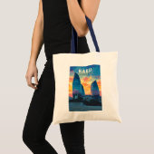 Tote Bag Bakou Azerbaïdjan Travel Art Vintage (Devant (produit))