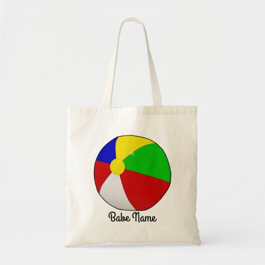 Tote Bag Bal de plage coloré (Devant)
