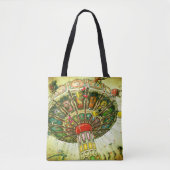 Tote Bag Balade carnavalesque vert photo retro vintage (Devant)