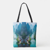 Tote Bag Balade pittoresque - Emerald River & Mountain View (Dos)