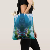 Tote Bag Balade pittoresque - Emerald River & Mountain View (De près)