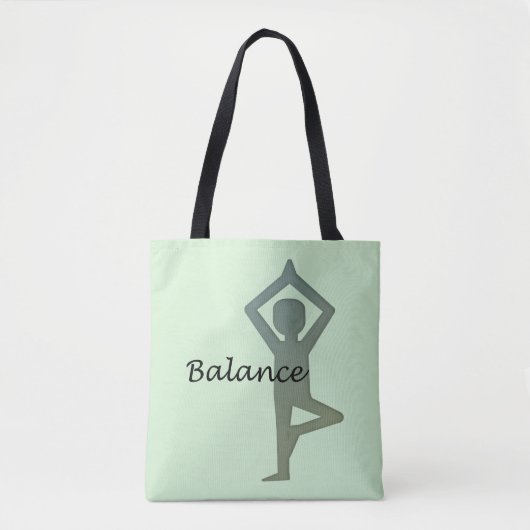 Tote Bag Balance Pose de Yoga (Devant)