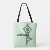 Tote Bag Balance Pose de Yoga (Dos)
