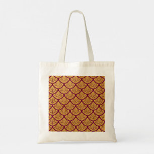 Tote Bag Balances de sirène Art déco - Magenta