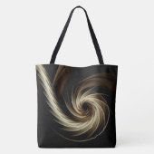 Tote Bag Balayage doré à travers le noir (Dos)