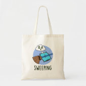 Tote Bag Balayage drôle Dormir Pun de chambre (Devant)