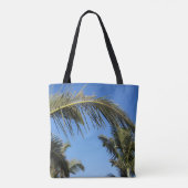 Tote Bag Balayage d'un palmier sous un ciel clair (Dos)