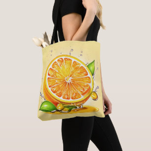 Tote Bag Balayage en tranche orange