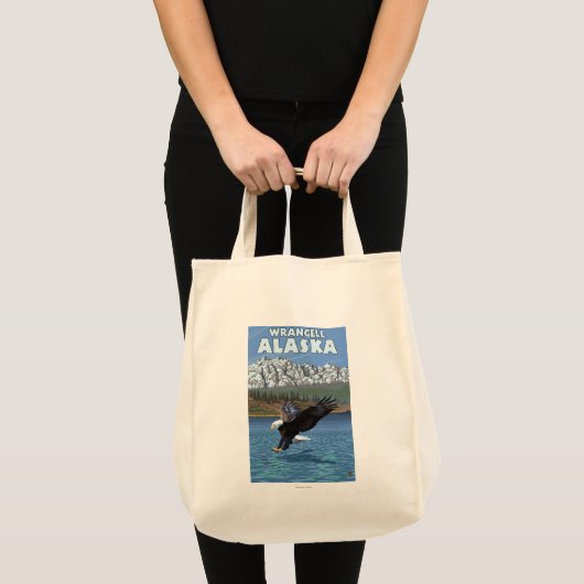 Tote Bag Bald Eagle Diving - Wrangell, Alaska (Devant (produit))